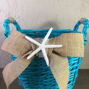 None Accents - Beach wedding basket beach house decor None Accents - Beach wedding basket beach house decor